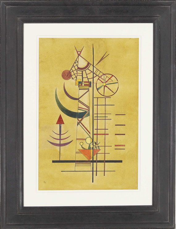 Wassily Kandinsky - Gebogene Spitzen - Rahmenbild