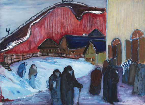 Marianne von Werefkin - Freitag Abend (Synagoge)