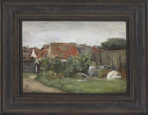 Liebermann - Dorfhäuser mit Sonnenblumen