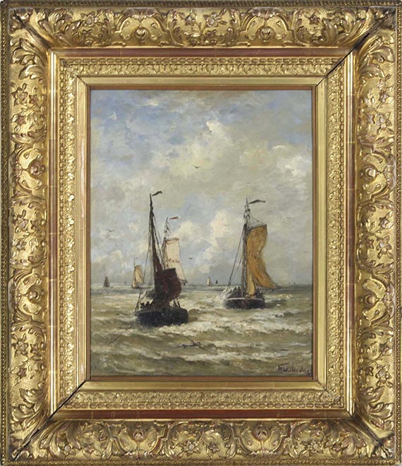 Hendrik Willem Mesdag - Die Rückkehr der Fischer - Rahmenbild