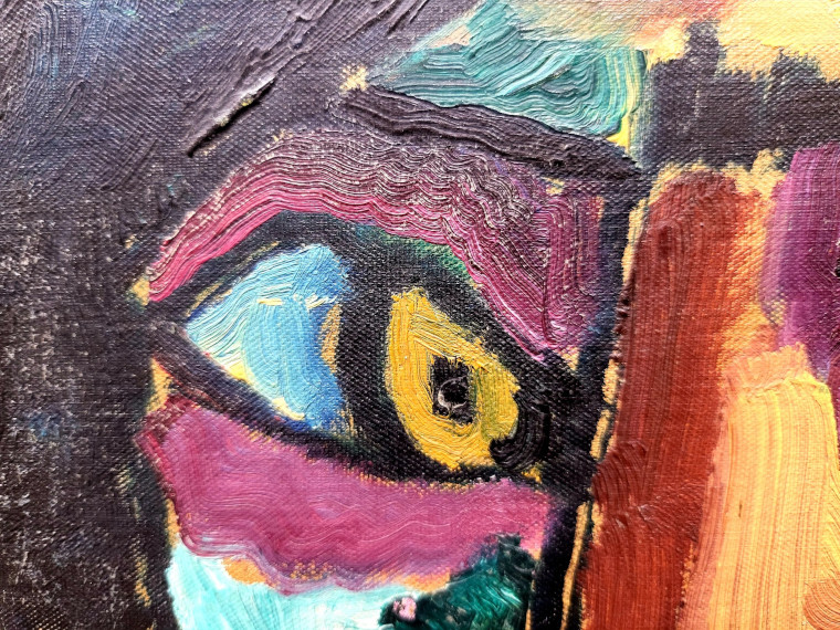 Alexej von Jawlensky - Frauenkopf mit Blumen im Haar