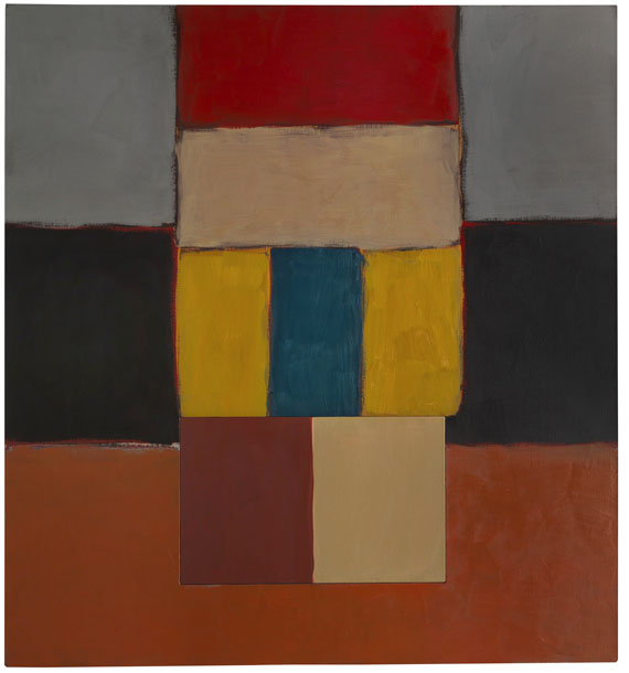 Sean Scully - Blue Yellow Figure