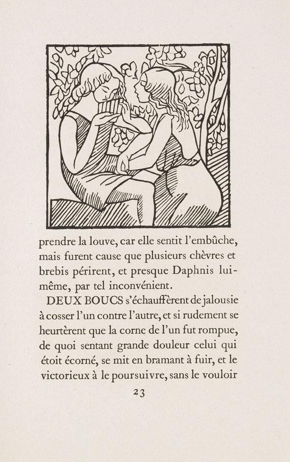 Aristide Maillol - Longus, Daphnis et Chloé. Mit Probedrucken