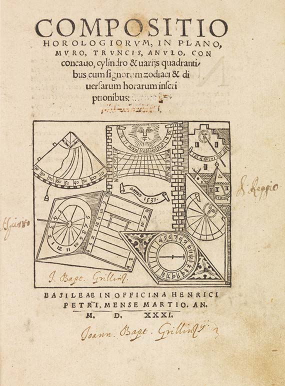 Sebastian Münster - Compositio horologiorum