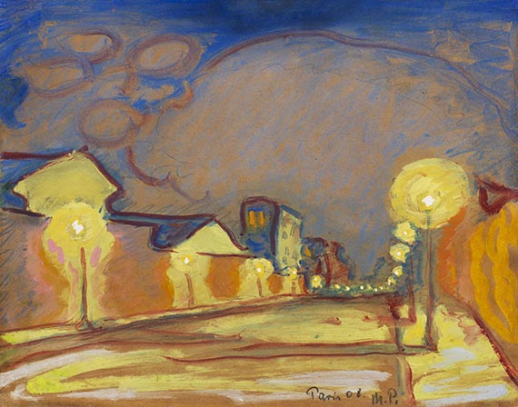 Hermann Max Pechstein - Straße in Paris