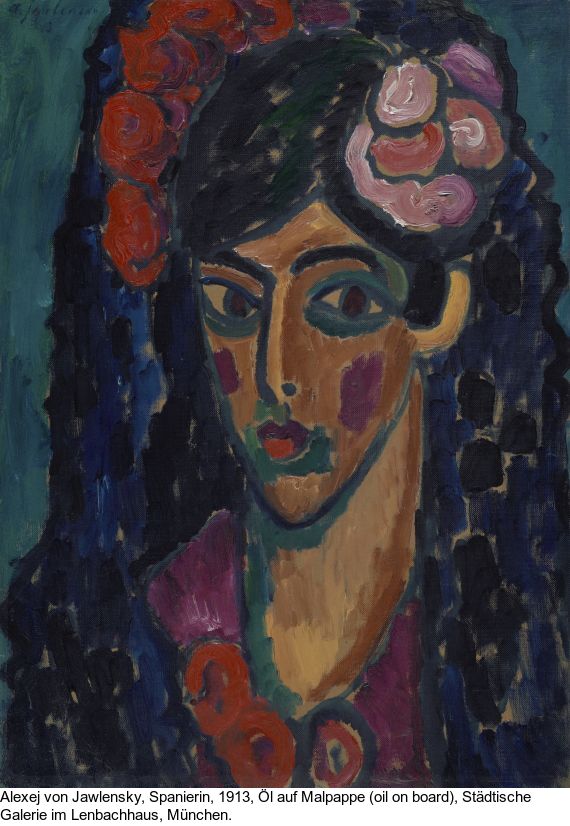 Alexej von Jawlensky - Mädchen mit Zopf - Weitere Abbildung