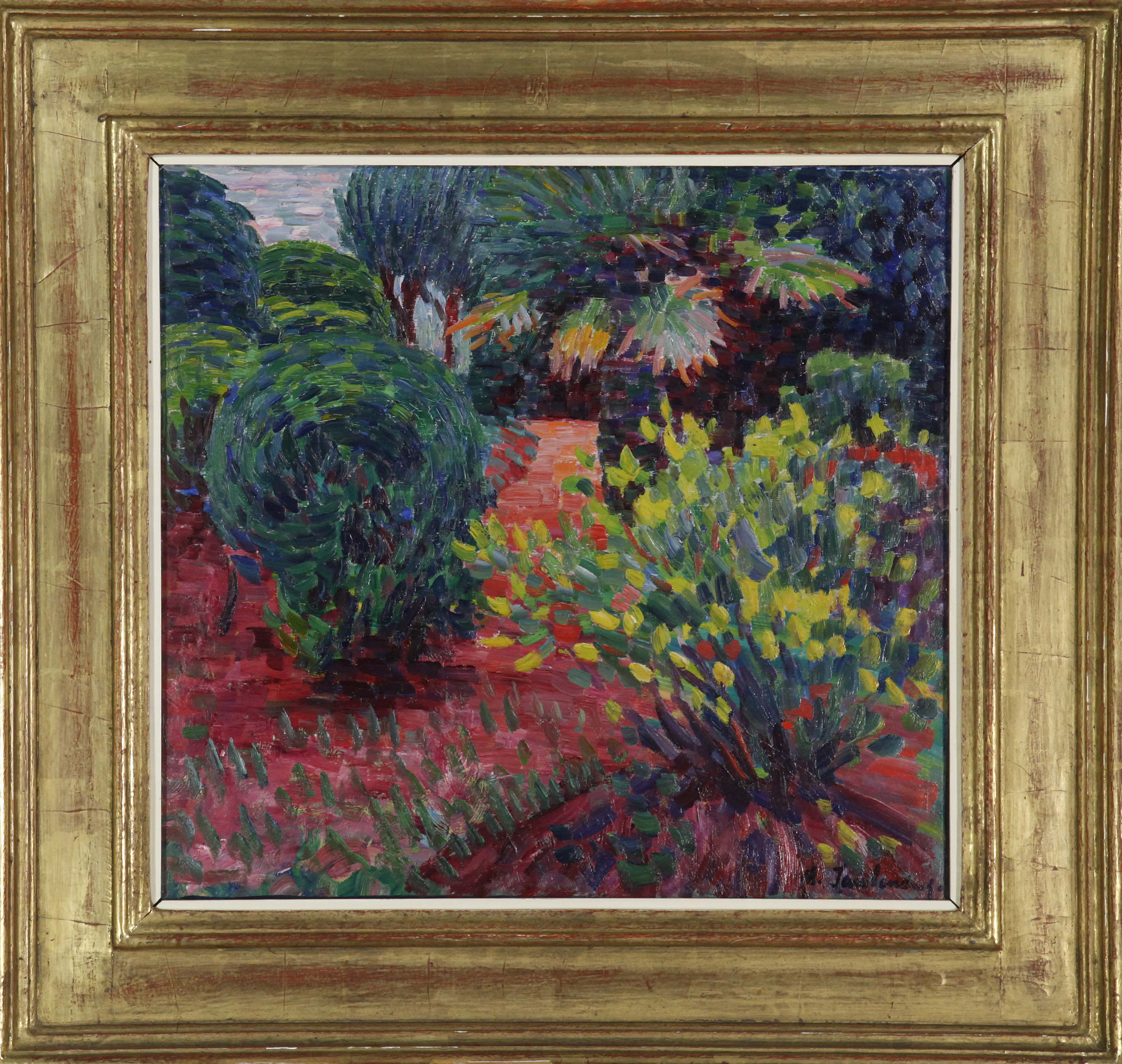 Alexej von Jawlensky - Garten in Carantec - Rahmenbild
