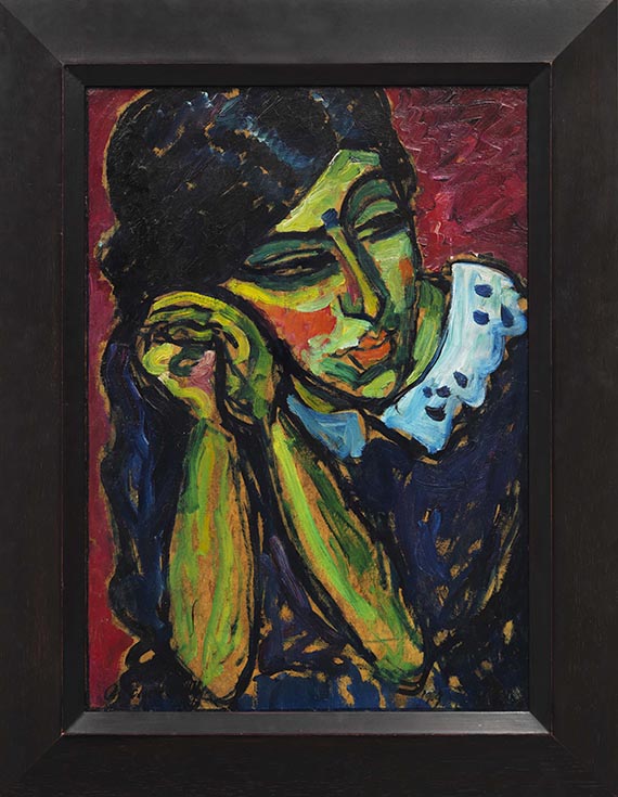 Alexej von Jawlensky - Mädchen mit Zopf - Rahmenbild