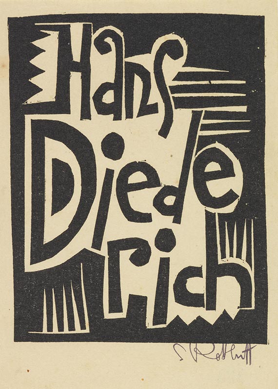 Karl Schmidt-Rottluff - Exlibris: Hans Diederich