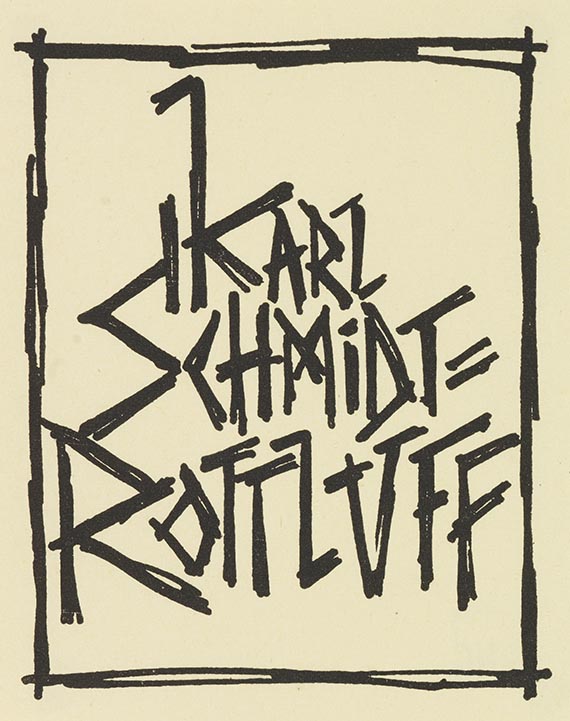 Karl Schmidt-Rottluff - Exlibris: Karl Schmidt-Rottluff