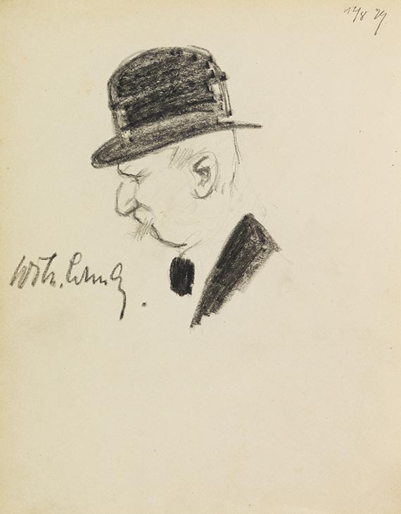 Lyonel Feininger - Gästebuch Heinrich Harz mit Feininger-Eintrag und Zeichnung - Weitere Abbildung