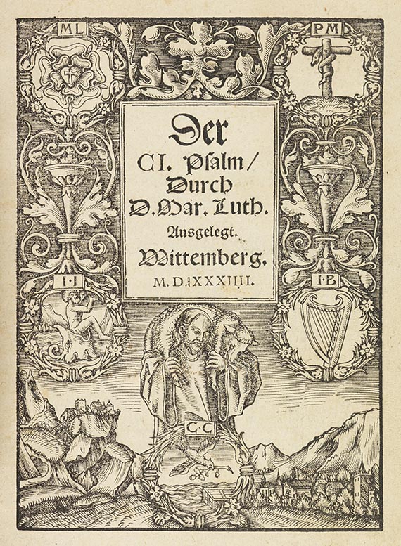 Martin Luther - 7 Lutherdrucke. Dabei: 2 Werke von J. Jonas