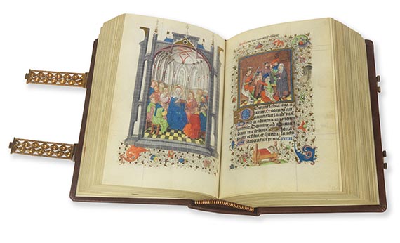   - 2 Faksimiles: Stundenbuch der Katharina von Kleve -  Stundenbuch der Jeanne d'Evreux