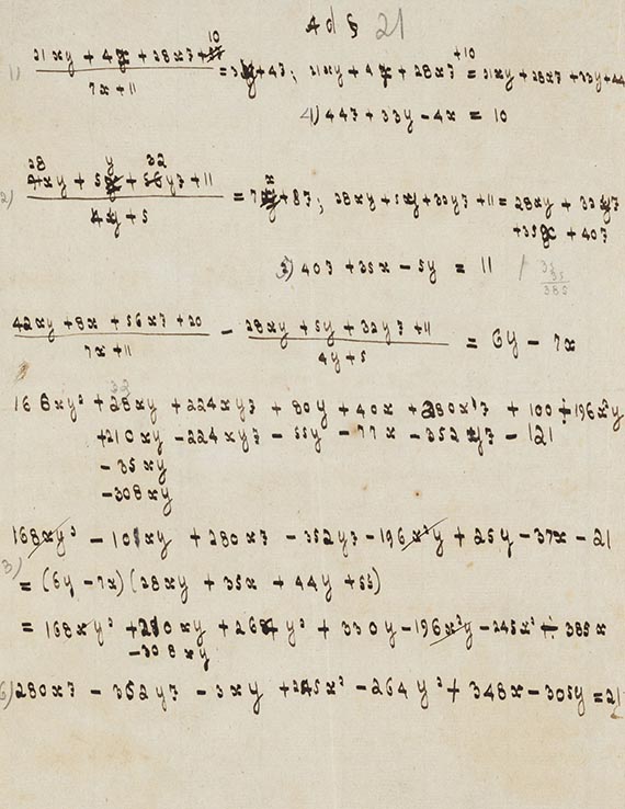 Johann Wolfgang von Goethe - Brief von Schreiberhand an den Mathematiker J. F. Posselt. 1 S. - Weitere Abbildung