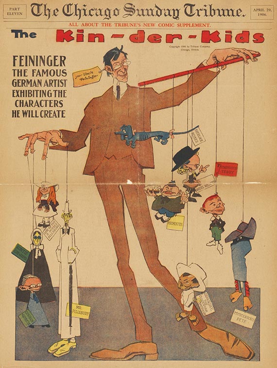 Lyonel Feininger - Printed comic pages from the Chicago Tribune - Weitere Abbildung