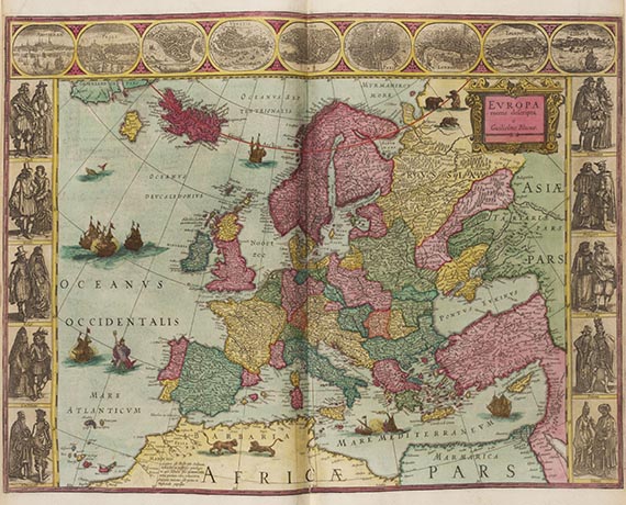 Joan Blaeu - Toonneel des aerdrycks, ofte Nieuwe Atlas. Band I (von 3). - Weitere Abbildung