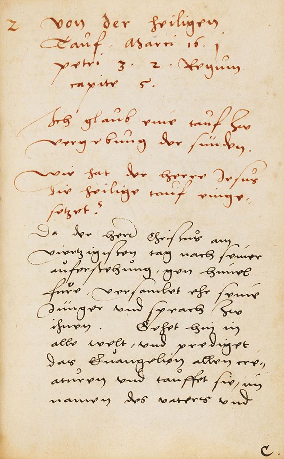  Manuskripte - Simplex & plana Catechismi explicatio in Ecclesia Vallensi. Lateinisch-deutsche Handschrift - Weitere Abbildung