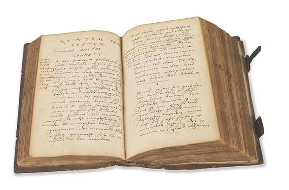  Manuskripte - Simplex & plana Catechismi explicatio in Ecclesia Vallensi. Lateinisch-deutsche Handschrift