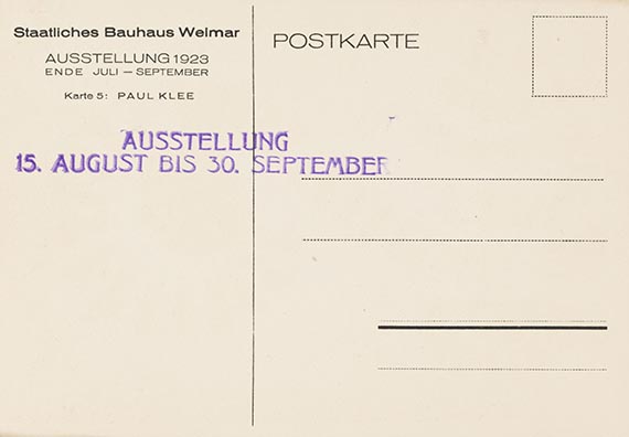 Paul Klee - Die heitere Seite. Postkarte zur Bauhaus-Ausstellung - Weitere Abbildung