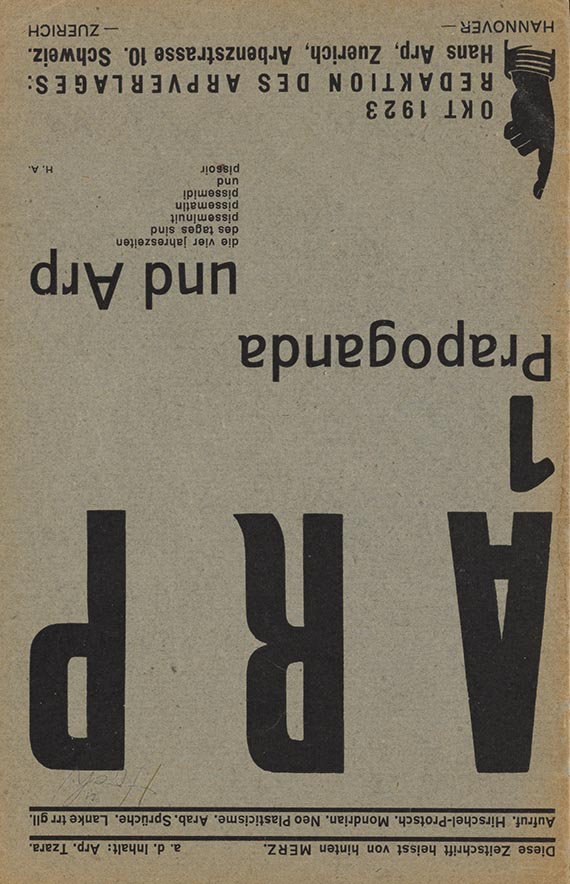 Kurt Schwitters - Merz 6. Jmitatoren watch step! - Weitere Abbildung