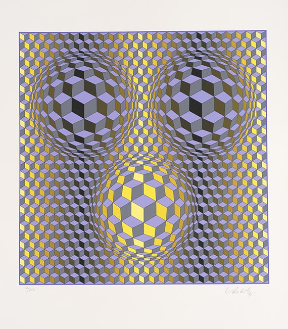 Victor Vasarely - Mappe Vasarely, Texte Otto Hahn - Weitere Abbildung