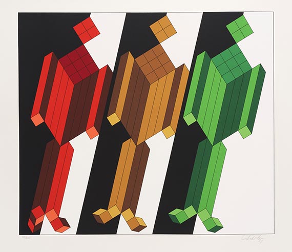 Victor Vasarely - Mappe Vasarely, Texte Otto Hahn - Weitere Abbildung