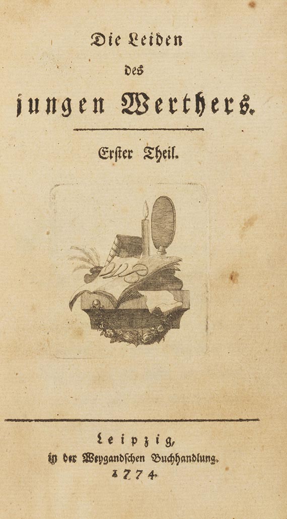 Johann Wolfgang von Goethe - Die Leiden des jungen Werthers, zus. mit 2 Triaden in 1 Band