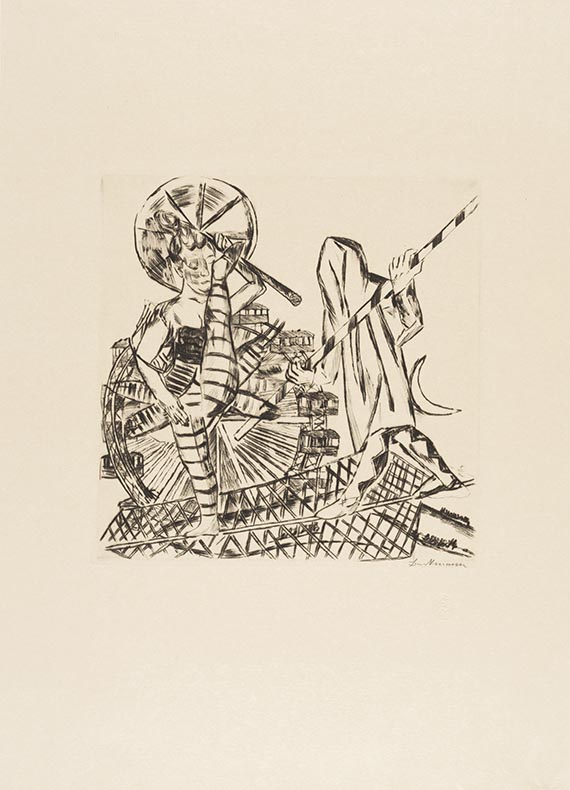 Max Beckmann - Die Seiltänzer (aus: Jahrmarkt)