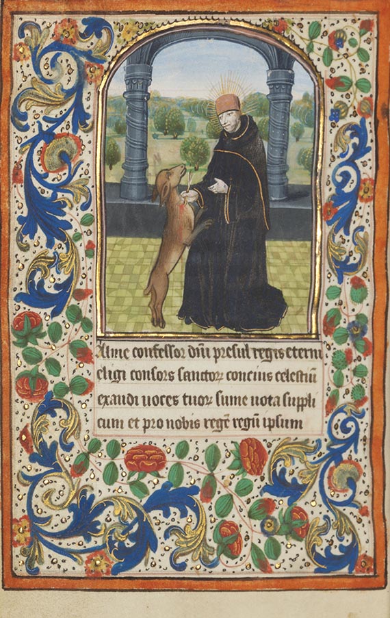  Manuskripte - Stundenbuch auf Pergament. Flandern und Nordfrankreich, um 1480 - Weitere Abbildung