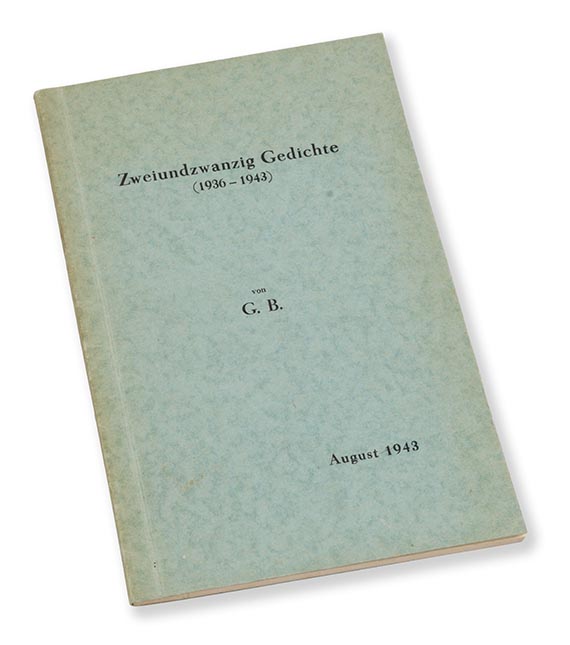 Gottfried Benn - Zweiundzwanzig Gedichte